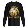 I Love Her Boo Bees Couples Halloween Costume Moon Pumpkins shirt