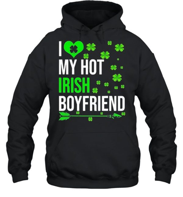 I Love My Hot Irish Boyfriend St Patrick’s Day Couple Shirt