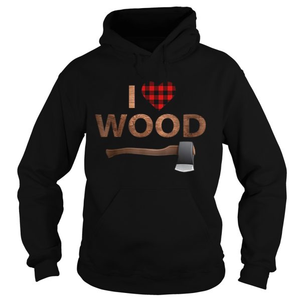 I Love Wood Lumberjack Heart Halloween Party Gift shirt