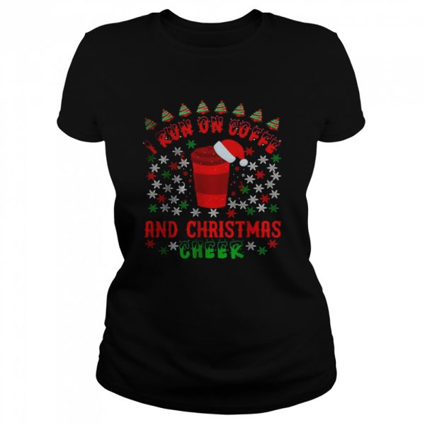 I Run On Coffee And Christmas Cheer Matching Family Pajamas Shirt