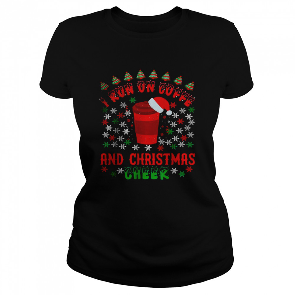 I Run On Coffee And Christmas Cheer Matching Family Pajamas Shirt I Run On Coffee And Christmas Cheer Matching Family Pajamas Shirt