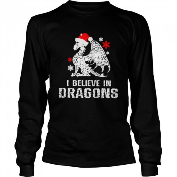 I believe in dragons Xmas shirt