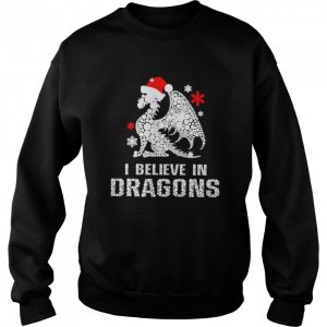 I believe in dragons Xmas shirt 4
