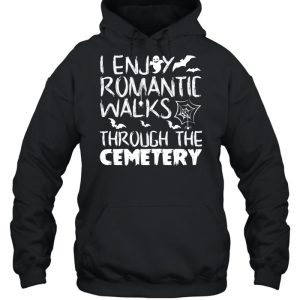 I like romantic walks in the Halloween Cemetery Costume shirt 3