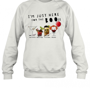 I’M Just Here For The Booze Jason Voorhees Bloody Krueger T-Shirt
