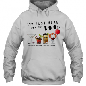 IM Just Here For The Booze Jason Voorhees Bloody Krueger T Shirt 3