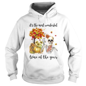 ITS THE MOST WONDERFUL PUMPKIN TIME OF THE YEAR AUTUMN SKULL shirt