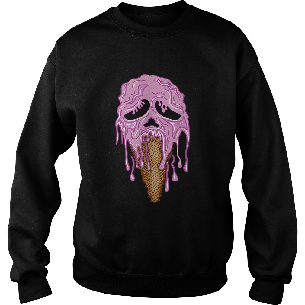 Ice Cream Melting Skeleton Scream face shirt Ice Cream Melting Skeleton Scream face shirt