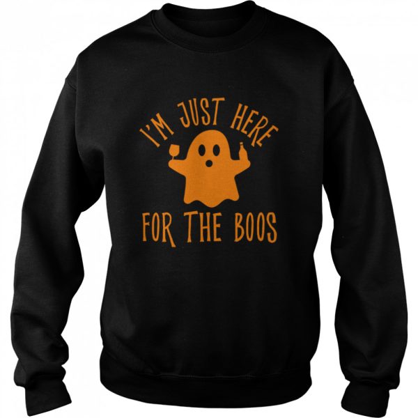 Im Just Here For The Boos Drinking Squad Halloween shirt