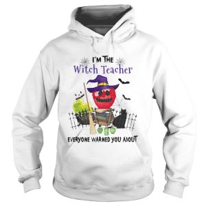 Im The Witch Teacher Everyone Warned You About Poison Apple Black Cat Halloween Gift Educator Schoo