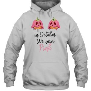 In October We Wear Pink Halloween Pink Pumpkin shirt 3