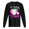 In October We Wear Pink Pumpkin Breast Cancer Halloween T-Shirt