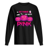 In October We Wear Pink Pumpkin Halloween Women’s T-Shirt