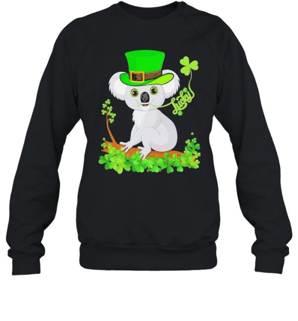 Irish Shamrock Leprechaun Hat Lucky Koala St. Patrick’s Day Shirt