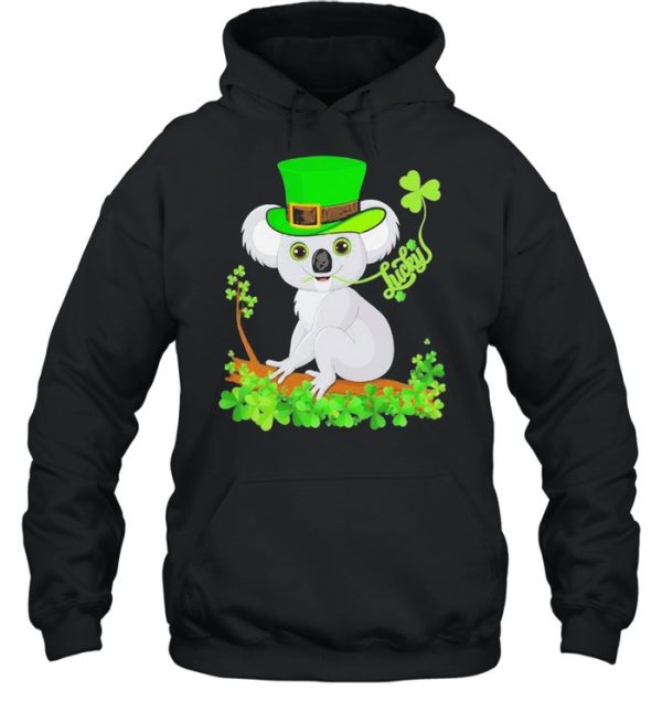 Irish Shamrock Leprechaun Hat Lucky Koala St. Patrick’s Day Shirt