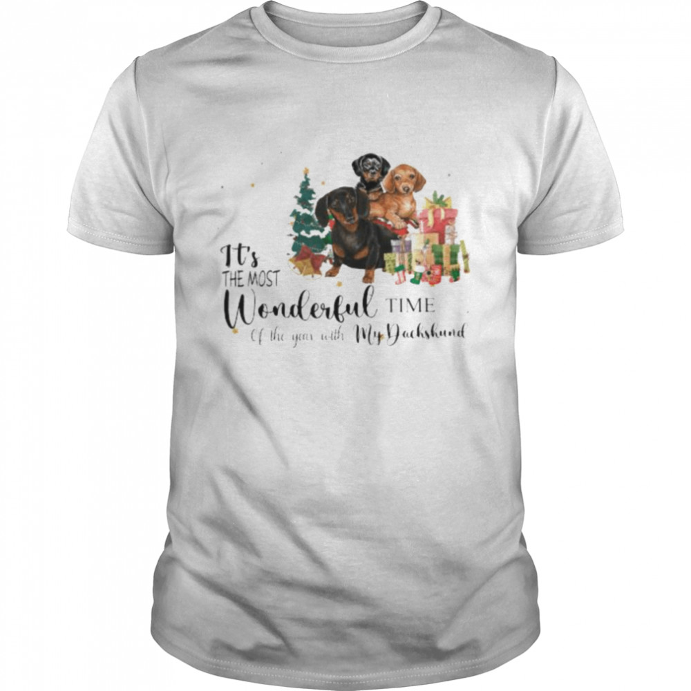 It’s the most wonderful time of the years with my Dachshunds Christmas shirt It’s the most wonderful time of the years with my Dachshunds Christmas shirt