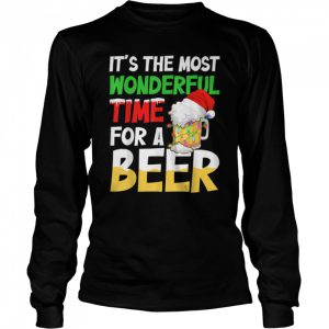 Its The Most Wonderful Xmas Time For A Beer Santa Christmas T Shirt B0BHHZRFGH 3