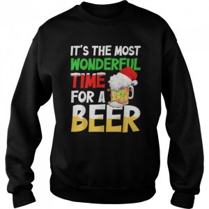 Its The Most Wonderful Xmas Time For A Beer Santa Christmas T Shirt B0BHHZRFGH 4