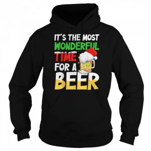 Its The Most Wonderful Xmas Time For A Beer Santa Christmas T Shirt B0BHHZRFGH 5
