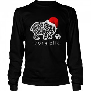 Ivorys Ellas Elephant Soccer Merry Christmas Shirt 3