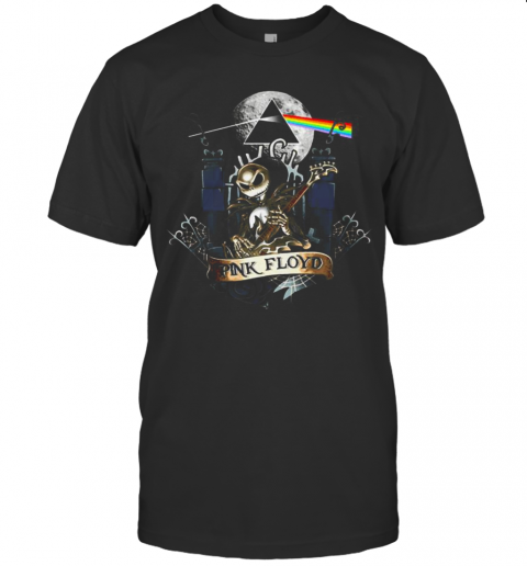 Jack Skellington Pink Floyd Band T-Shirt Jack Skellington Pink Floyd Band T-Shirt