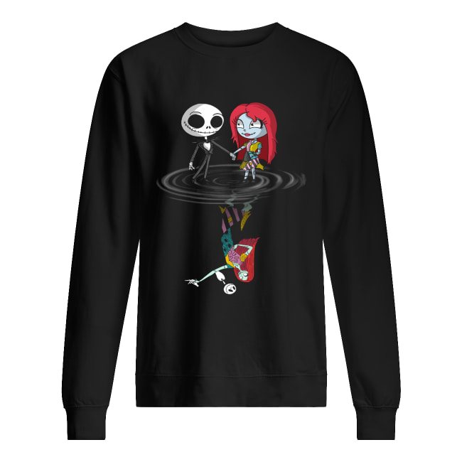 Jack Skellington and Sally water reflection shirt Jack Skellington and Sally water reflection shirt