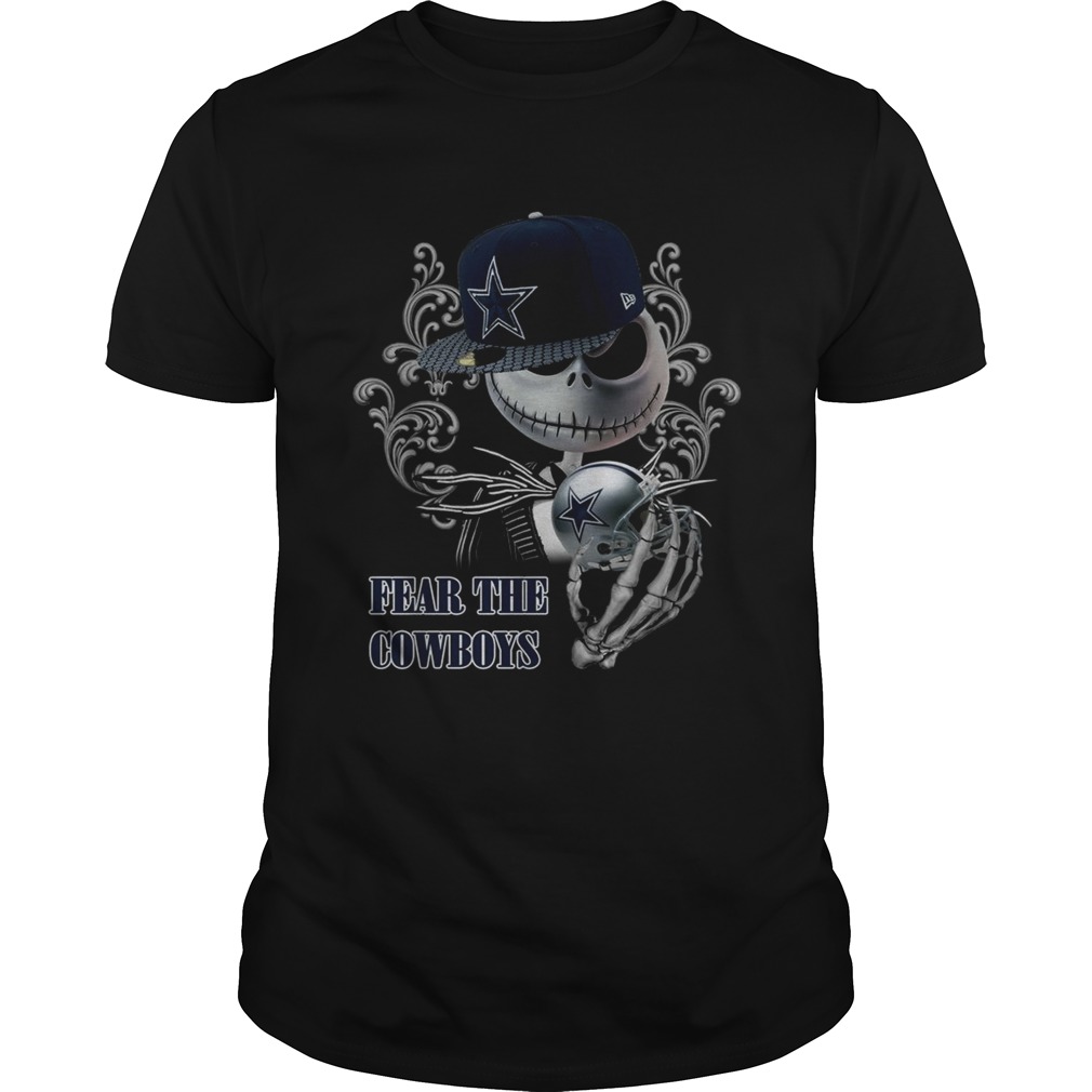 Jack Skellington fear the Dallas Cowboys shirt Jack Skellington fear the Dallas Cowboys shirt