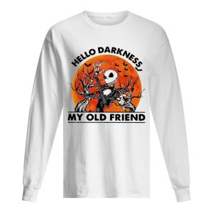 Jack Skellington hello darkness my old friend sunset shirt