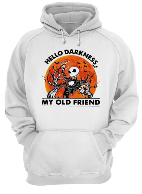 Jack Skellington hello darkness my old friend sunset shirt Jack Skellington hello darkness my old friend sunset shirt