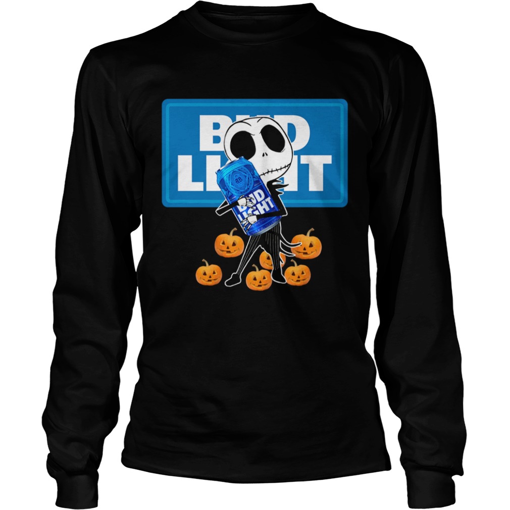 Jack Skellington hug Bud Light Halloween t-shirt Jack Skellington hug Bud Light Halloween t-shirt