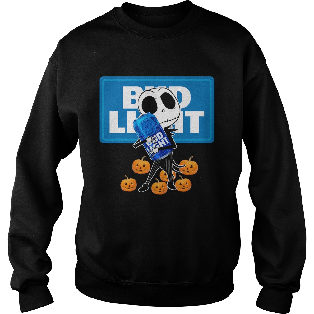 Jack Skellington hug Bud Light Halloween t-shirt Jack Skellington hug Bud Light Halloween t-shirt