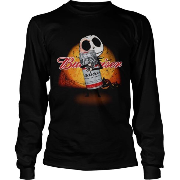 Jack Skellington hug Budweiser Halloween shirt