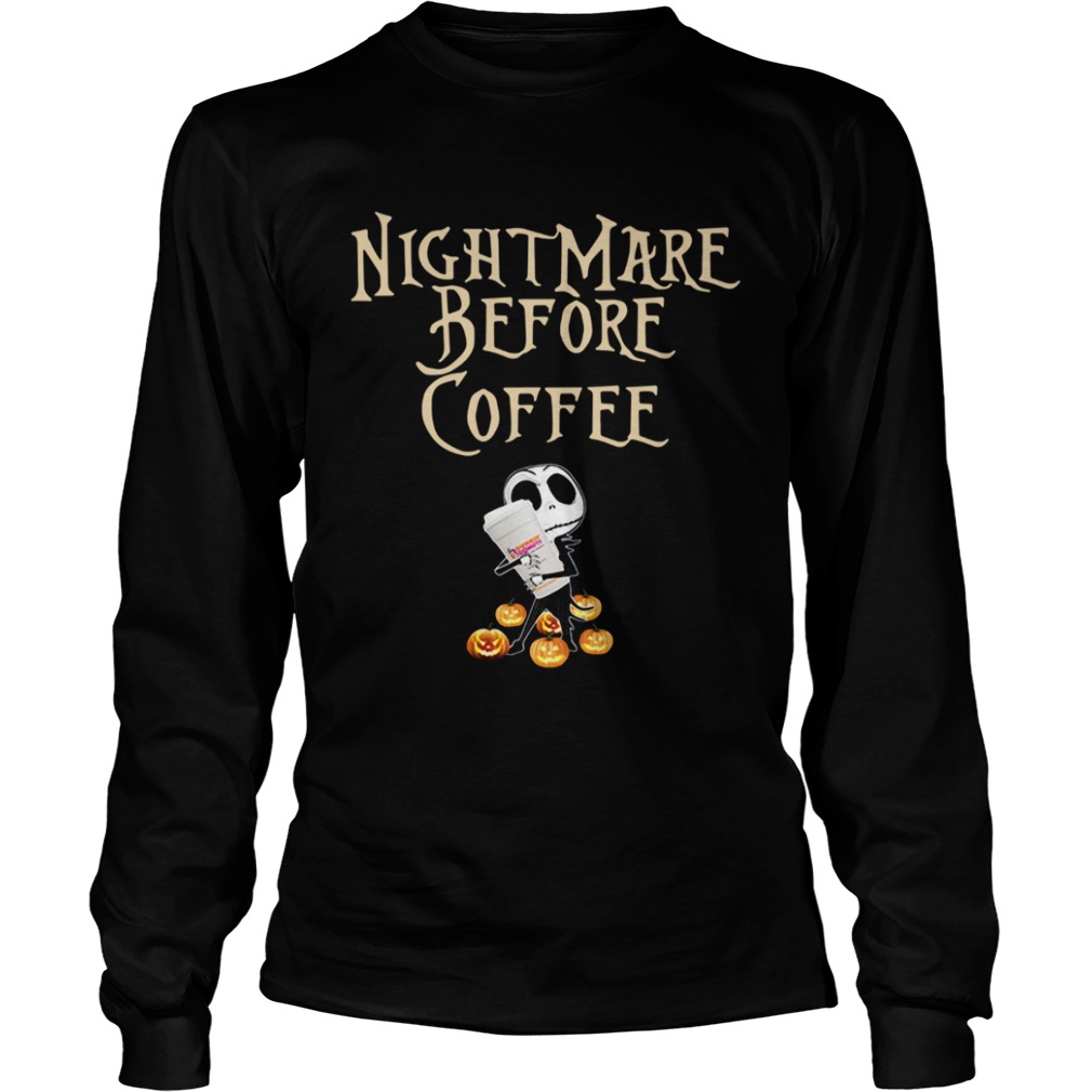 Jack Skellington hug Dunkin Donuts Nightmare before coffee shirt Jack Skellington hug Dunkin Donuts Nightmare before coffee shirt