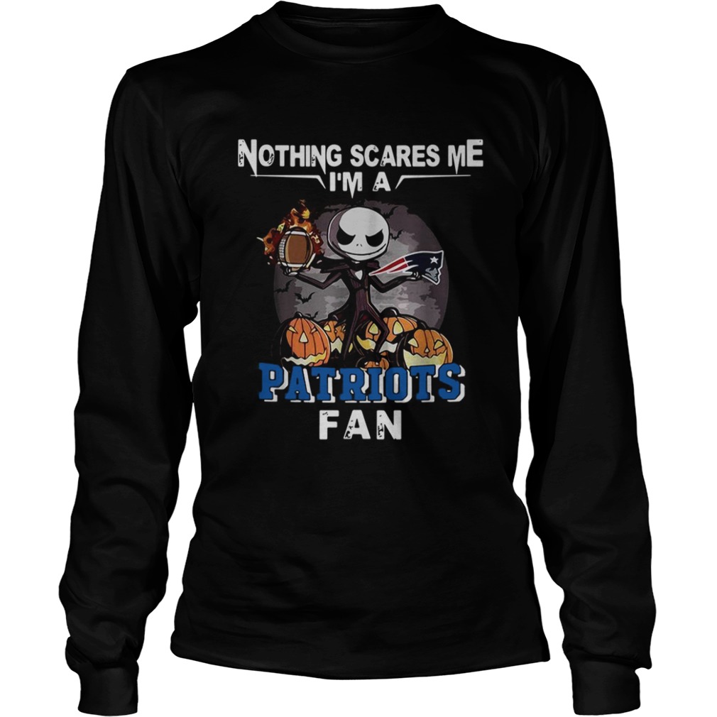 Jack Skellington nothing scares me I’m a New England Patriots fan shirt Jack Skellington nothing scares me I’m a New England Patriots fan shirt