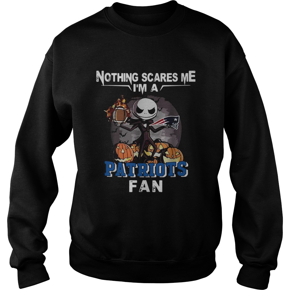 Jack Skellington nothing scares me I’m a New England Patriots fan shirt Jack Skellington nothing scares me I’m a New England Patriots fan shirt