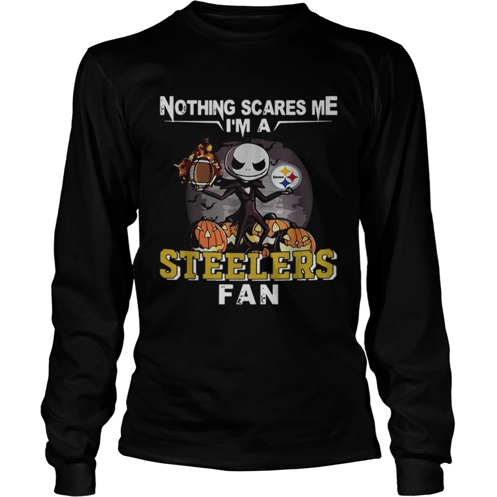 Jack Skellington nothing scares me I’m a Pittsburgh Steelers fan shirt Jack Skellington nothing scares me I’m a Pittsburgh Steelers fan shirt