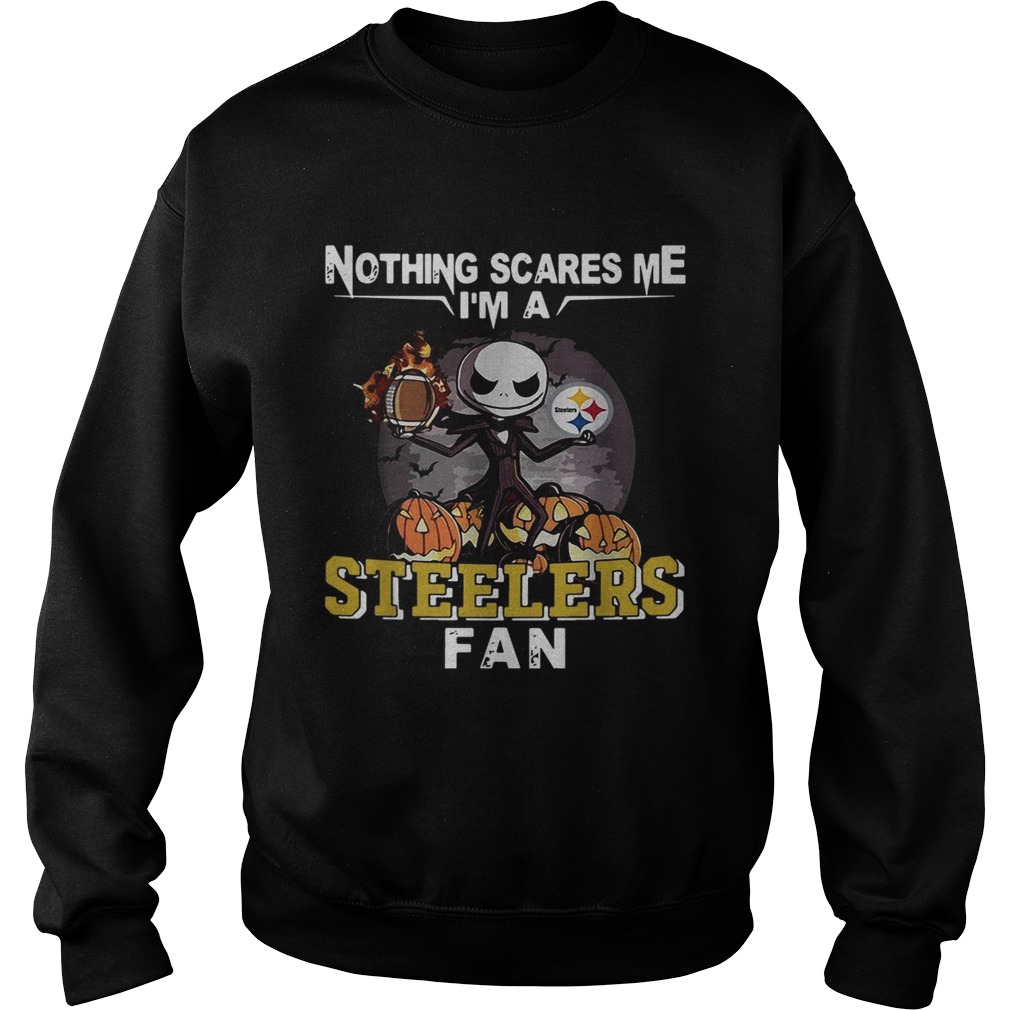 Jack Skellington nothing scares me I’m a Pittsburgh Steelers fan shirt Jack Skellington nothing scares me I’m a Pittsburgh Steelers fan shirt