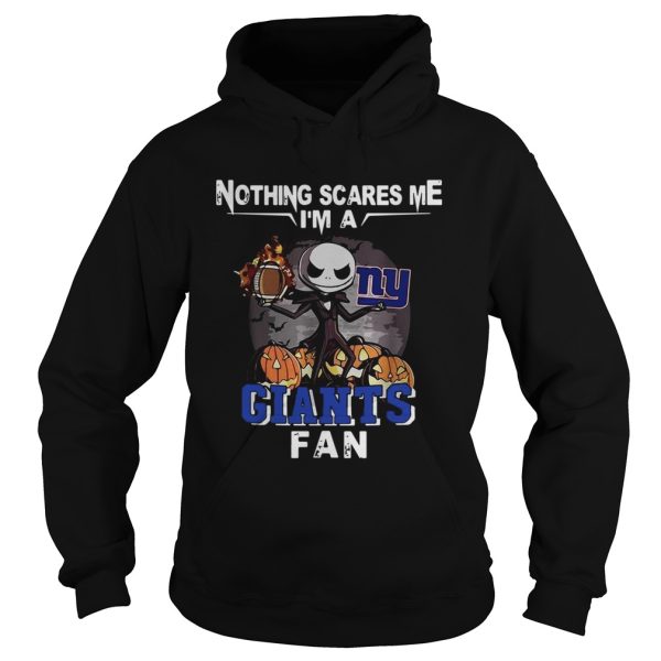 Jack Skellington nothing scares me Im a New York Giants fan shirt