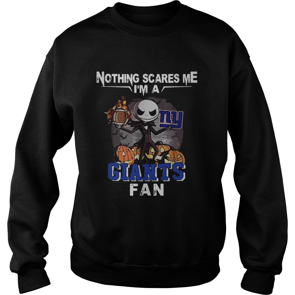 Jack Skellington nothing scares me Im a New York Giants fan shirt Jack Skellington nothing scares me Im a New York Giants fan shirt
