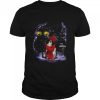 Japanese Chin Santa Snow Christmas Light Winter Pajama T-Shirt