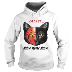 Jason Vorhees black cat ch ch ch meow meow meow shirt