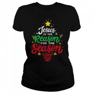 Jesus Is The Reason For The Season Xmas Tree Matching Group T-Shirt B0BKLNDM62
