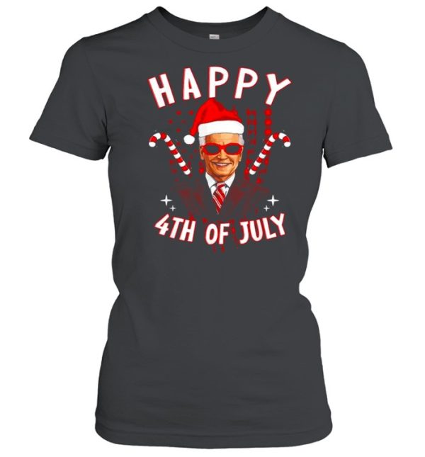 Joe Biden Xmas Pajama Happy 4th of July Funny Christmas shirt