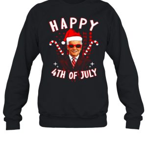 Joe Biden Xmas Pajama Happy 4th of July Funny Christmas shirt 4