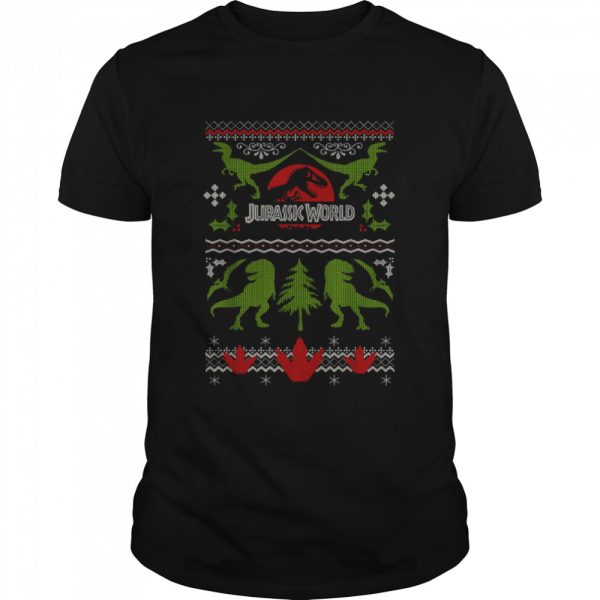 Jurassic World Dinosaur Xmas Ugly Christmas T-Shirt