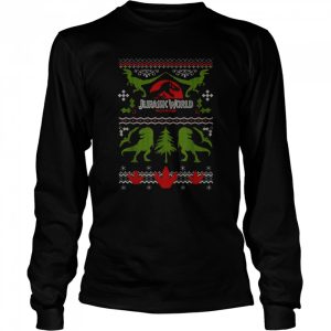 Jurassic World Dinosaur Xmas Ugly Christmas T Shirt 3