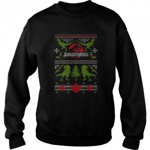 Jurassic World Dinosaur Xmas Ugly Christmas T Shirt 4