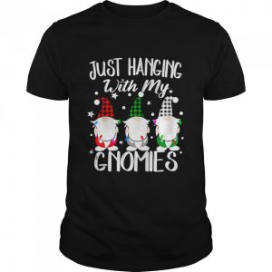 Just Hanging With My Gnomies Christmas Pamajas Family Shirt 1