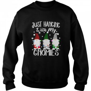Just Hanging With My Gnomies Christmas Pamajas Family Shirt 4