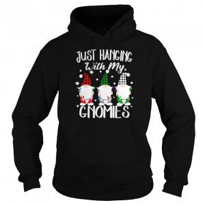 Just Hanging With My Gnomies Christmas Pamajas Family Shirt 5